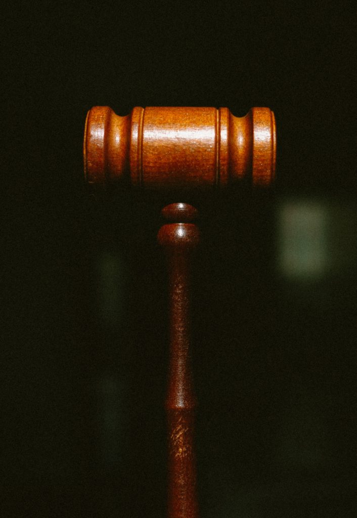 A gavel from Minikon Law, the immigration lawyer in Maryland.
